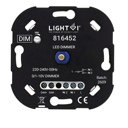 1-10V dimmer 2000W met draaiknop