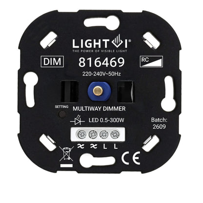 Triac LED dimmer 0,5-300W vooraanzicht
