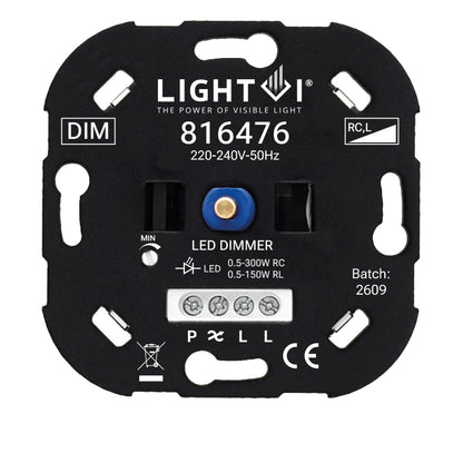 Triac LED dimmer 0,5-300W vooraanzicht