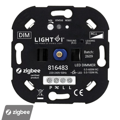 Triac LED dimmer 0,5-300W vooraanzicht