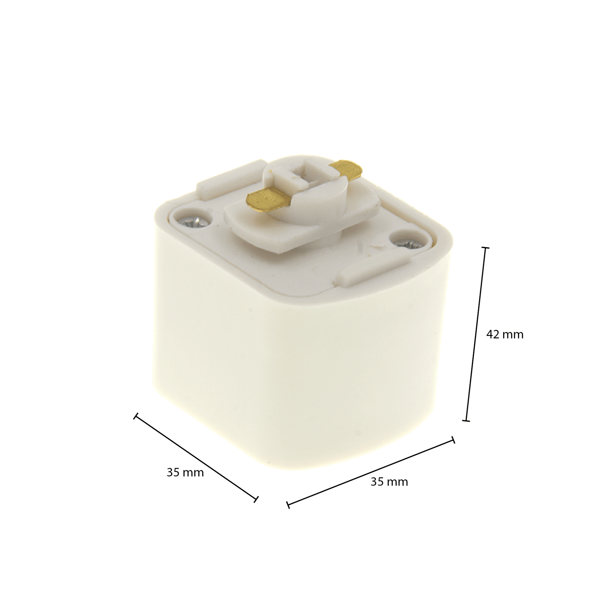 1-FASE RAIL SQUARE ADAPTER WIT - Outledtl.nl 