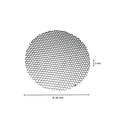 Anti-verblinding honinggraat railspot Ø80mm – afbeelding 3