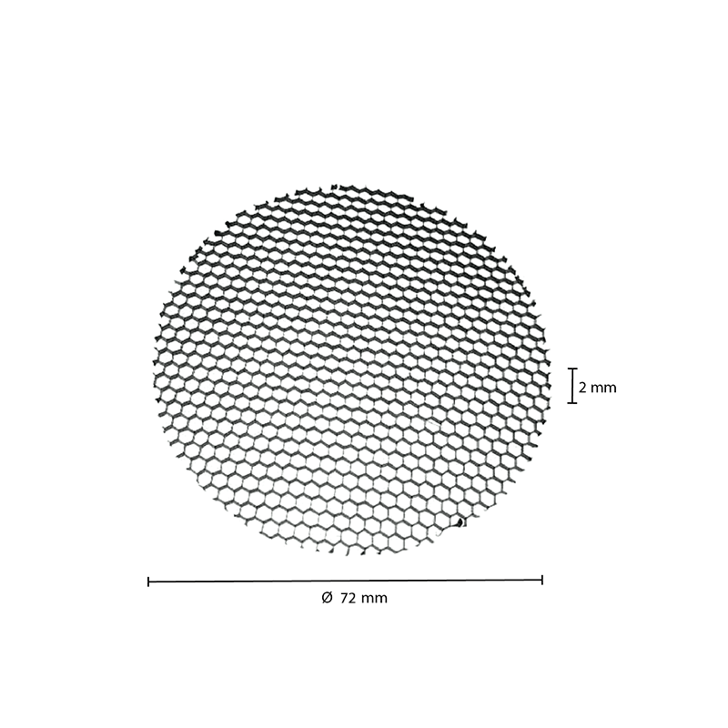 Anti-verblinding honinggraat railspot Ø72mm – afbeelding 3