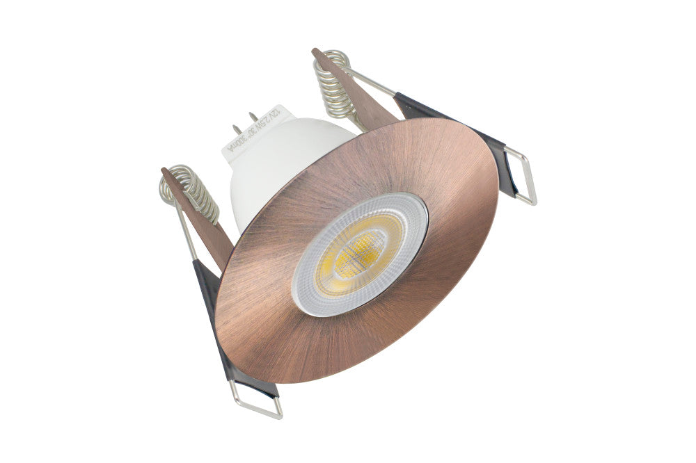 Brandwerende GU10 armatuur mini – Hola – Koper – 45/55MM Zaagmaat – IP65 Waterdicht - Outledtl.nl 