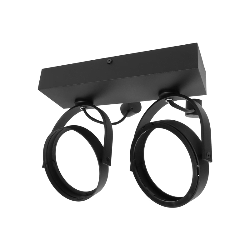 LED AR111 Opbouwarmatuur | Dubbel  | Zwart | exclusief AR111 spot - Outledtl.nl 