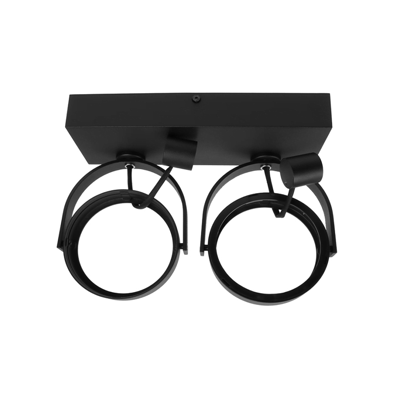 LED AR111 Opbouwarmatuur | Dubbel  | Zwart | exclusief AR111 spot - Outledtl.nl 