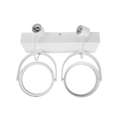 LED AR111 Opbouwarmatuur | Dubbel  | Wit | exclusief AR111 spot - Outledtl.nl 