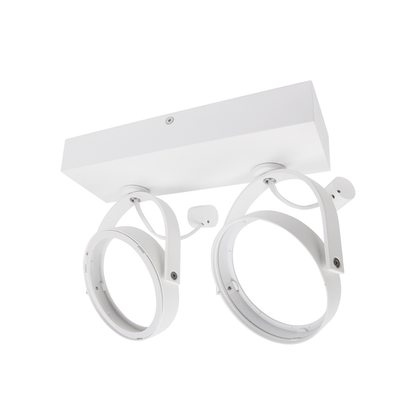 LED AR111 Opbouwarmatuur | Dubbel  | Wit | exclusief AR111 spot - Outledtl.nl 