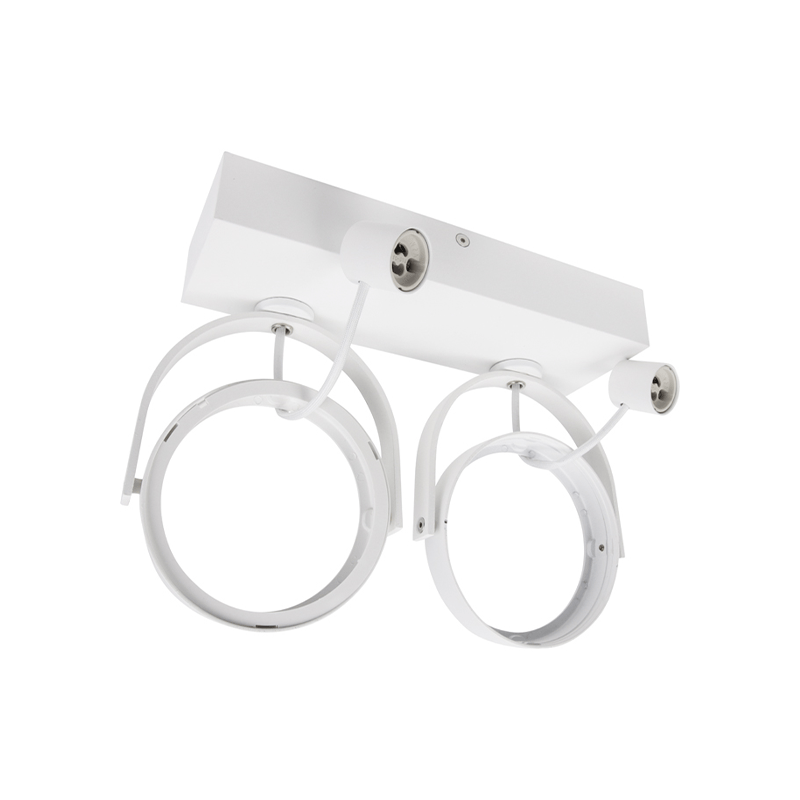 LED AR111 Opbouwarmatuur | Dubbel  | Wit | exclusief AR111 spot - Outledtl.nl 