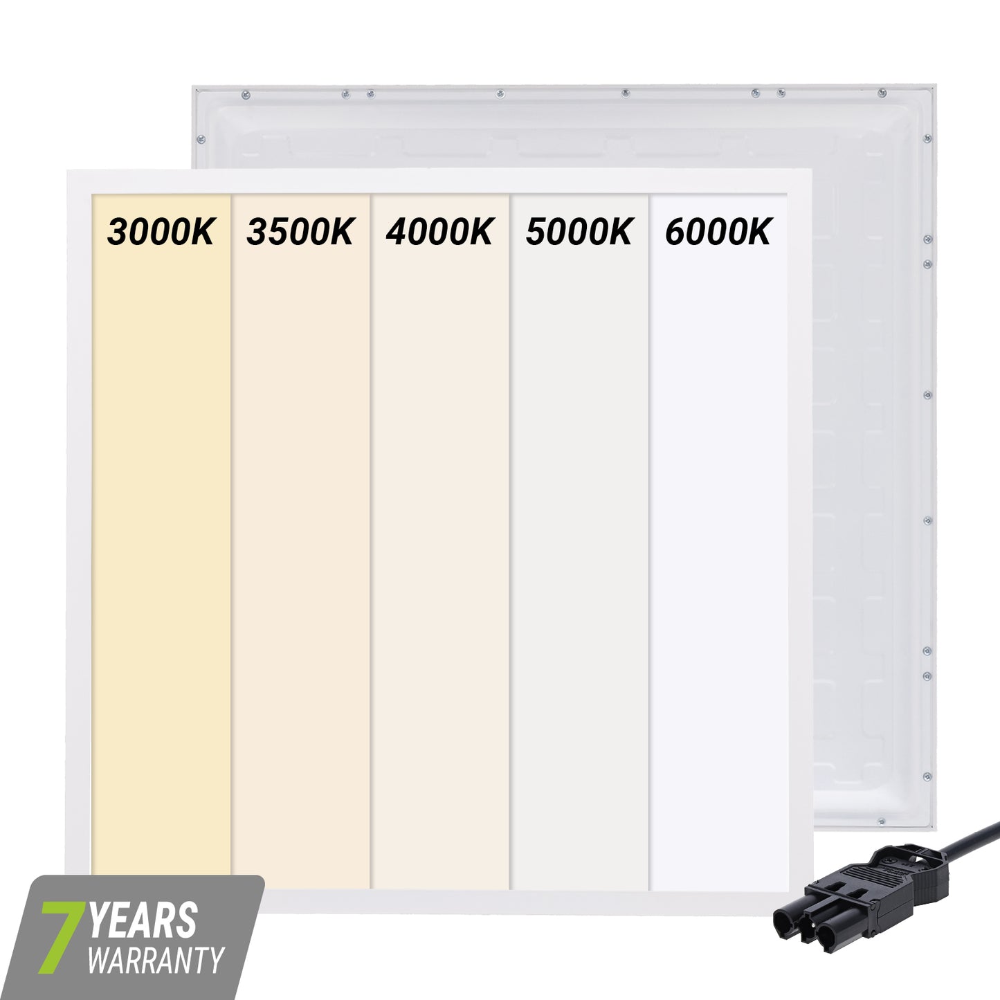 Vierkant back-lit LED paneel 60x60 cm 25W met instelbare lichtkleur