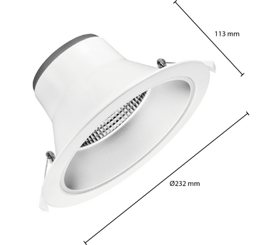 LED Downlight Reflector  -  Tri Color - 20 Watt - Zaagmaat Ø195-227MM - Outledtl.nl 
