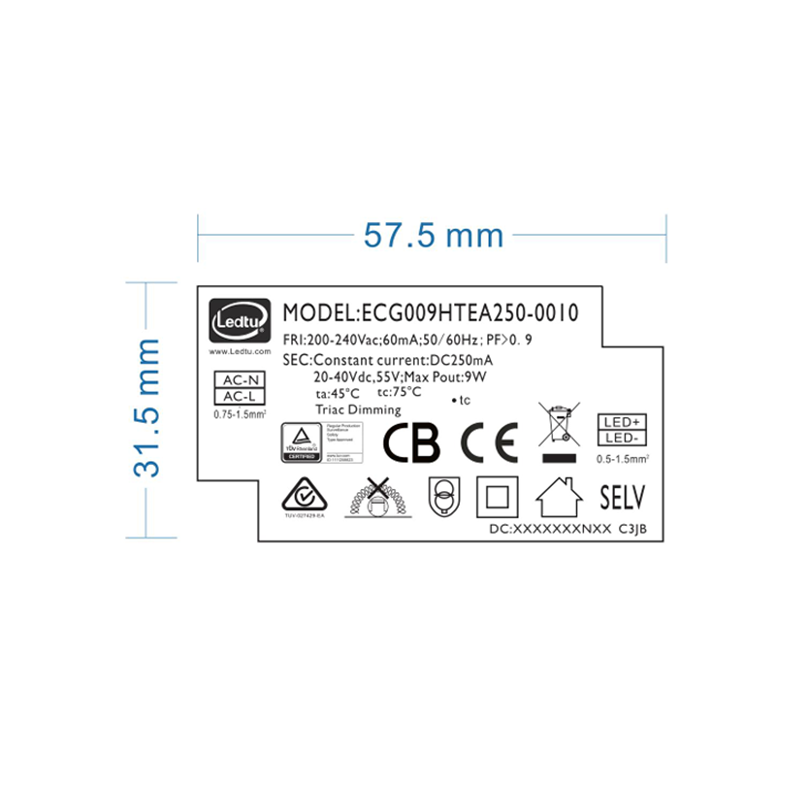 Ledtu driver | Dimbaar | 250Ma | 10Watt - Outledtl.nl 