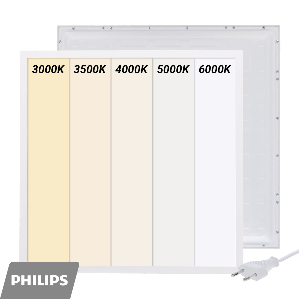 Back-lit LED paneel Europa 60x60 cm 30 W – afbeelding 2