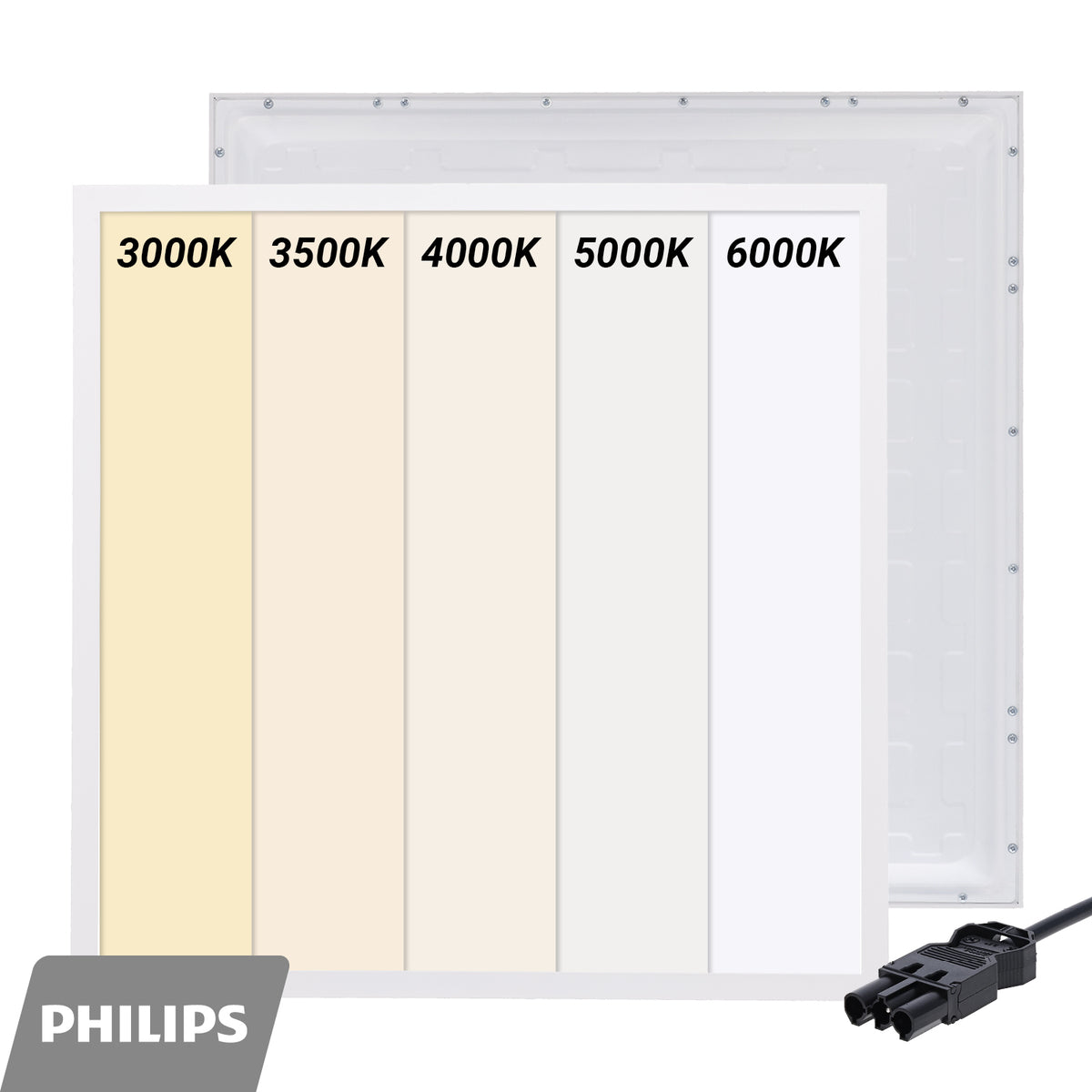 Back-lit LED paneel Europa 60x60 cm 30 W – afbeelding 2