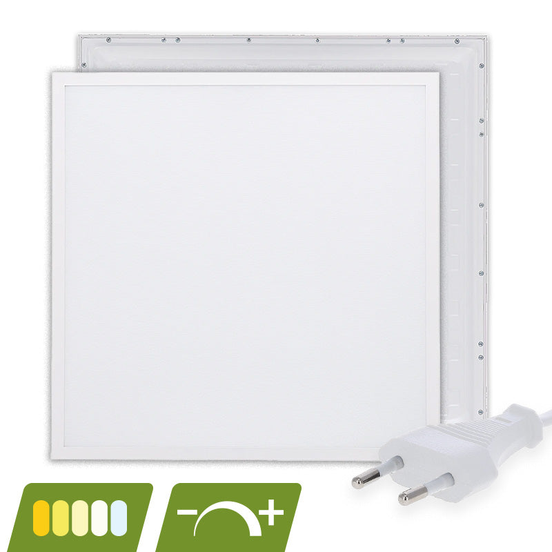 Back-lit LED paneel Europa 62x62 cm 30 W – dimbaar, eurosnoer