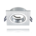 LED Spot GU10 Armatuur Ceres - Vierkant - Geborsteld Aluminium - Outledtl.nl 