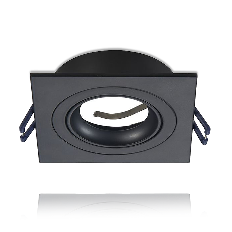 LED Spot GU10 Armatuur Ceres - Vierkant - Luxe Design - Mat zwart - Outledtl.nl 
