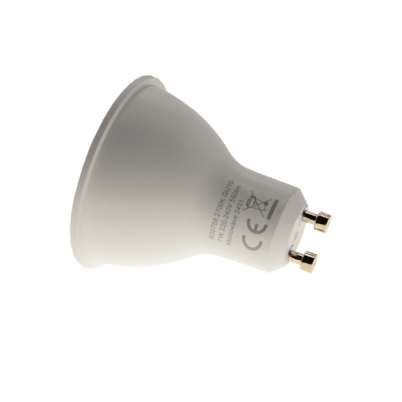 GU10 LED Spot Zesa – 7 Watt – Dimbaar – 3000K – Daglicht/schemer Sensor - Outledtl.nl 
