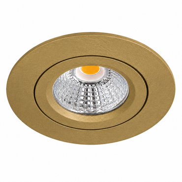 LED Inbouwspot Pollux | 5 watt | Dimbaar | CCT switch | Goud | IP65 | Kantelbaar