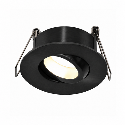 Led inbouwspot | Hessle | Mat Zwart | IP65 | 360 graden kantelbaar | Uniek