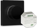 Zwarte MiBoxer Triac RF+Push Draadloze Led Dimmer Module + RF Wandbediening