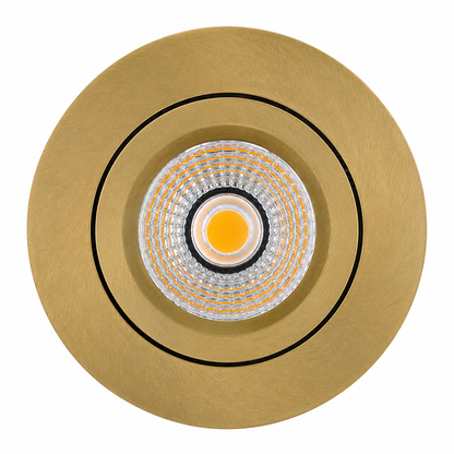LED Inbouwspot Pollux | 5 watt | Dimbaar | CCT switch | Goud | IP65 | Kantelbaar