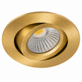 LED Inbouwspot Pollux | 5 watt | Dimbaar | CCT switch | Goud | IP65 | Kantelbaar
