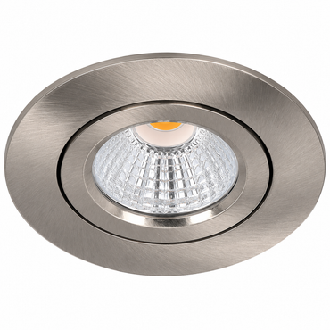 LED Inbouwspot Pollux | 5 watt | Dimbaar | CCT switch | Zilver | IP65 | Kantelbaar