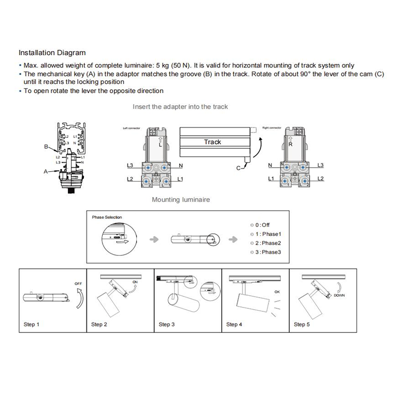 3-Fase spotjes | 10 | 20 | 30 watt | CCT en Wattage Switch – Dimbaar - Wit - Outledtl.nl 