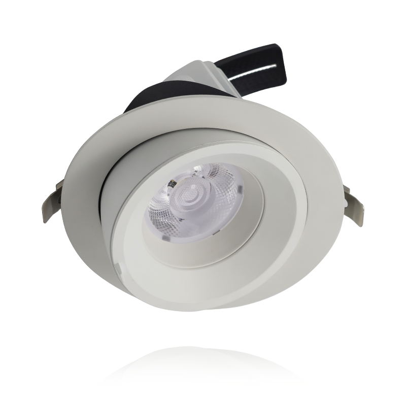 Led Banaanspot 15 watt | Led Downlight 15 watt kantelbaar | White Switch | Zaagmaat Ø100 - Outledtl.nl 