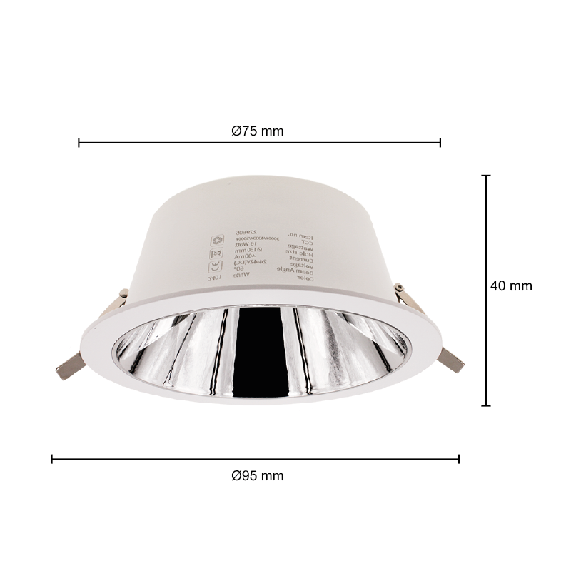 LED Downlighter Kerber - TriColor - 7 Watt - Zaagmaat 75 - 90MM - Wit - Outledtl.nl 