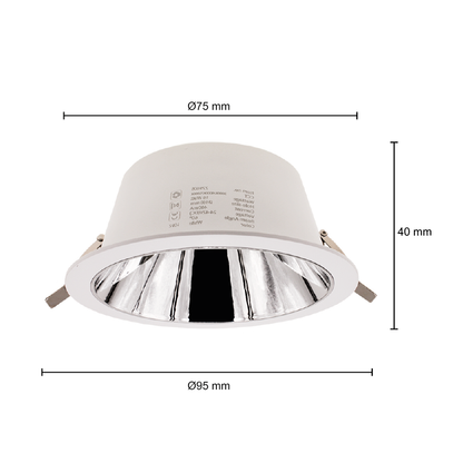 LED Downlighter Kerber - TriColor - 7 Watt - Zaagmaat 75 - 90MM - Wit - Outledtl.nl 