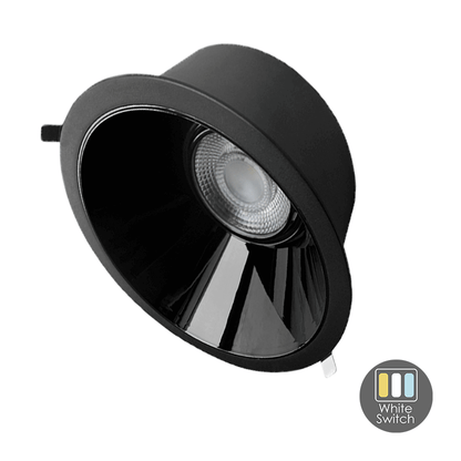 LED Downlight Kerber - Tri-Color - 16 Watt - Zaagmaat 145 -155MM - Zwart - Outledtl.nl 