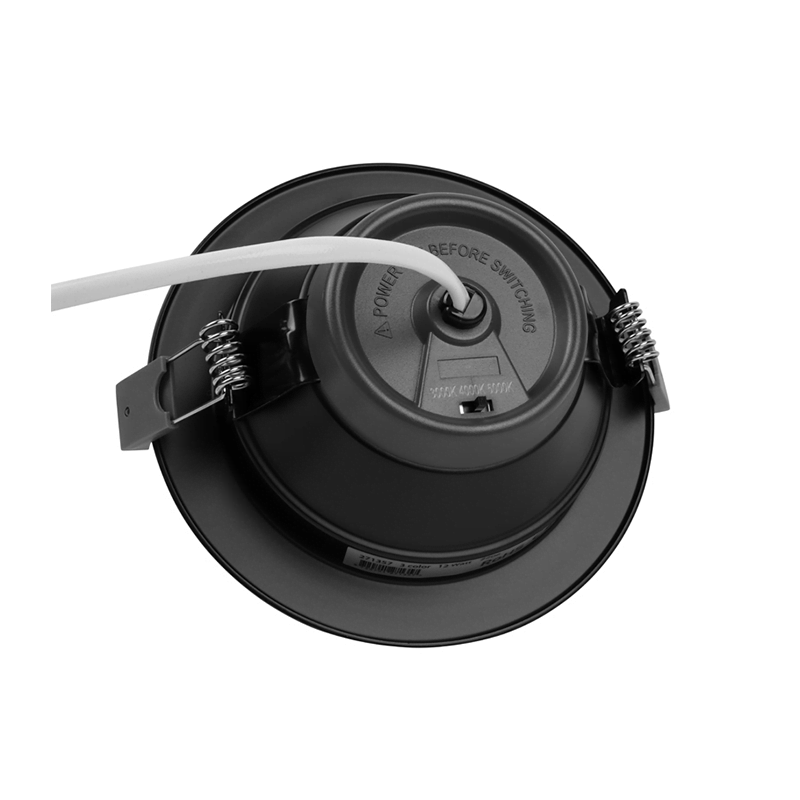 LED Downlight  -  Tri Color - 12 Watt - Zaagmaat Ø117 - 127MM - Zwart - Outledtl.nl 