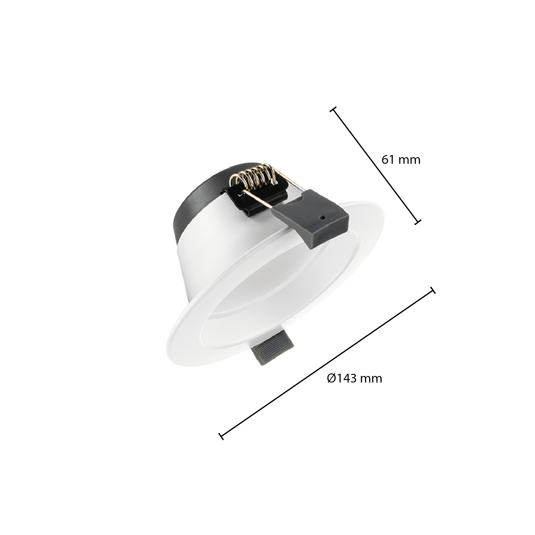 Downlight  -  Tri Color - 14 Watt - Zaagmaat Ø117 - 137MM - Outledtl.nl 