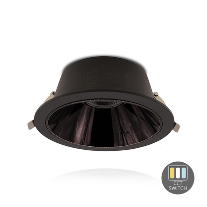 LED Downlight Kerber - TriColor - 16 Watt - Zaagmaat 130 -140MM - Zwart - Outledtl.nl 