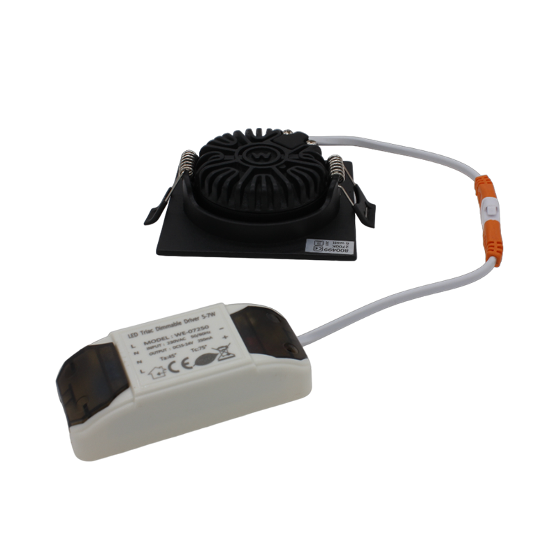Led Inbouwspot Laom  - Vierkant - Dimbaar | IP65 | 4W en 6W | CCT Switch | Mat Zwart - Outledtl.nl 