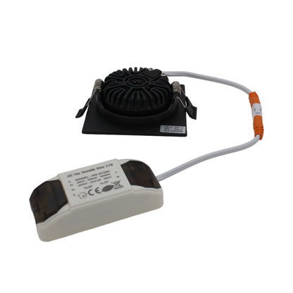 Led Inbouwspot Laom  - Vierkant - Dimbaar | IP65 | 4W en 6W | CCT Switch | Mat Zwart - Outledtl.nl 
