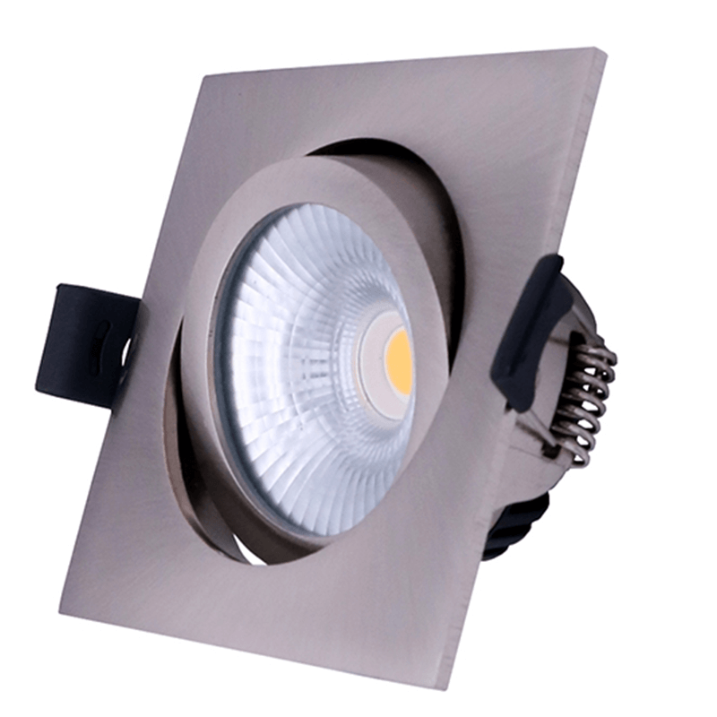Led Inbouwspot Zilver Laom  - Vierkant - 6 watt - Dimbaar - Hoge kwaliteit - Outledtl.nl 