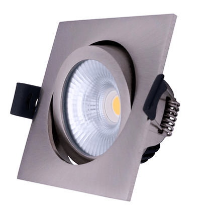 Led Inbouwspot Zilver Laom  - Vierkant - 6 watt - Dimbaar - Hoge kwaliteit - Outledtl.nl 