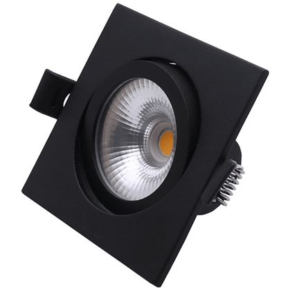 Led Inbouwspot Laom  - Vierkant - Dimbaar | IP65 | 4W en 6W | CCT Switch | Mat Zwart - Outledtl.nl 