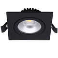 Led Inbouwspot Laom  - Vierkant - Dimbaar | IP65 | 4W en 6W | CCT Switch | Mat Zwart - Outledtl.nl 