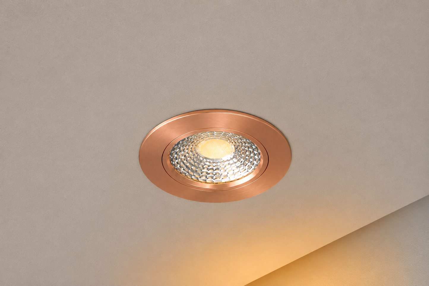 LED Inbouwspot Hugo | Dimbaar | IP65 | 6W | CCT Switch | Zaagmaat: Ø50-70 mm | Rosé goud