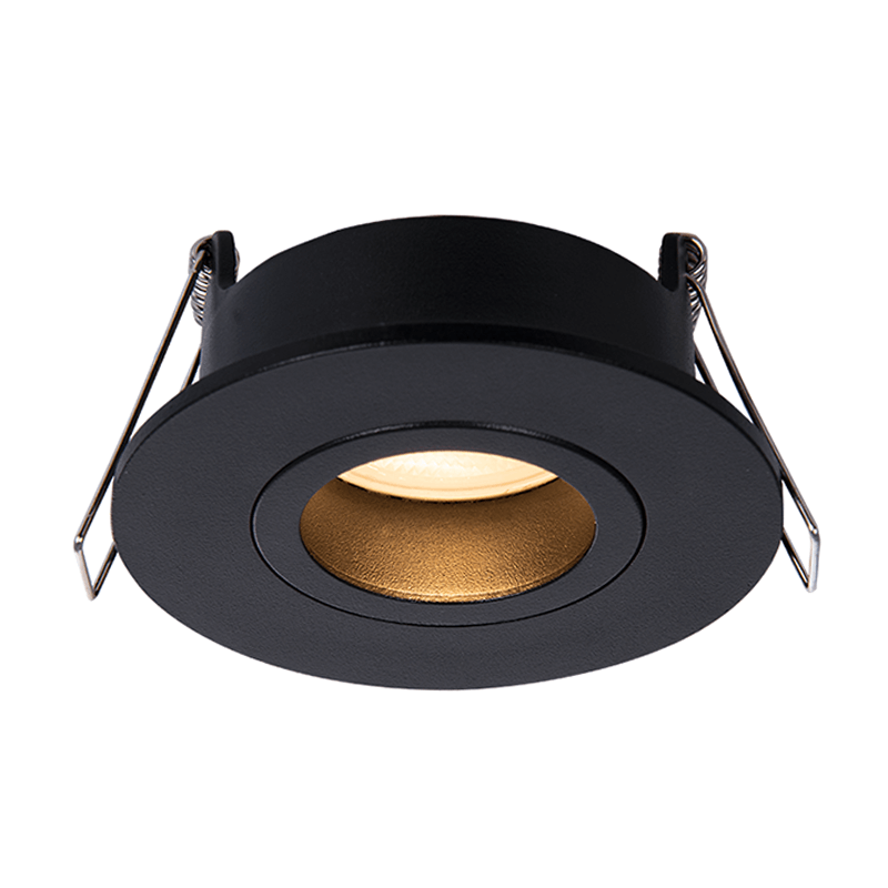 Led inbouwspot | Hessle | Mat Zwart | IP65 | 360 graden kantelbaar | Uniek - Outledtl.nl 