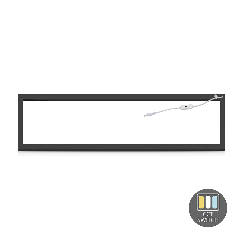 Led Frame Paneel 120X30CM - 40W - CCT-Switch - Zwart - Outledtl.nl 