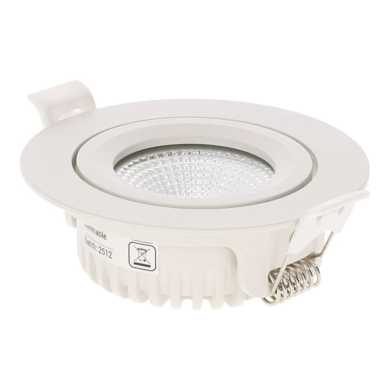 LED Inbouwspot Aristo | Dimbaar | IP65 | 4W en 6W | CCT Switch | Zaagmaat: Ø68-75 mm | Mat Wit - Outledtl.nl 