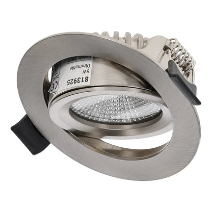 LED Inbouwspot Aristo | Dimbaar | IP65 | 4W en 6W | CCT Switch | Zaagmaat: Ø68-75 mm | Zilver - Outledtl.nl 