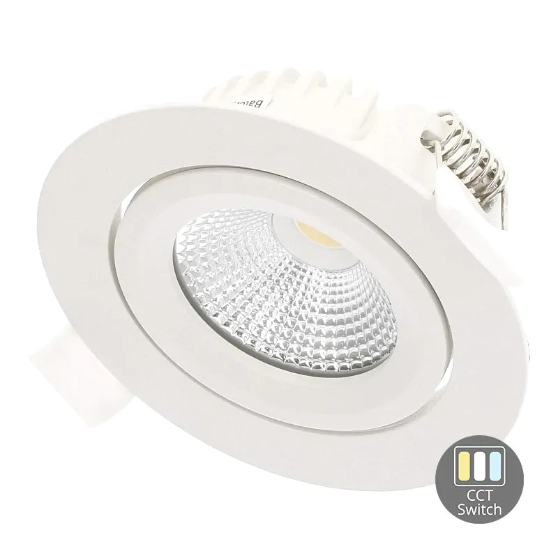 LED Inbouwspot Aristo | Dimbaar | IP65 | 4W en 6W | CCT Switch | Zaagmaat: Ø68-75 mm | Mat Wit - Outledtl.nl 