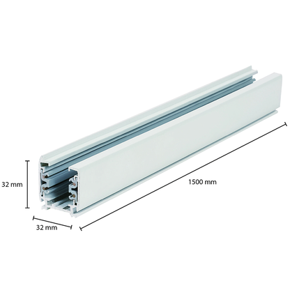 3-FASE RAIL 150CM - Wit - Outledtl.nl 