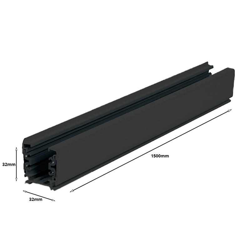 3-FASE RAIL 150CM - Zwart - Outledtl.nl 